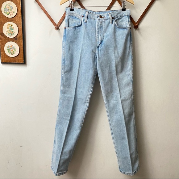 Wrangler Other - Vintage Wrangler Light Wash Denim Tapered Jeans